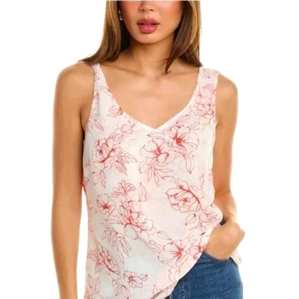 Cabi Floral Print Sleeveless M Top